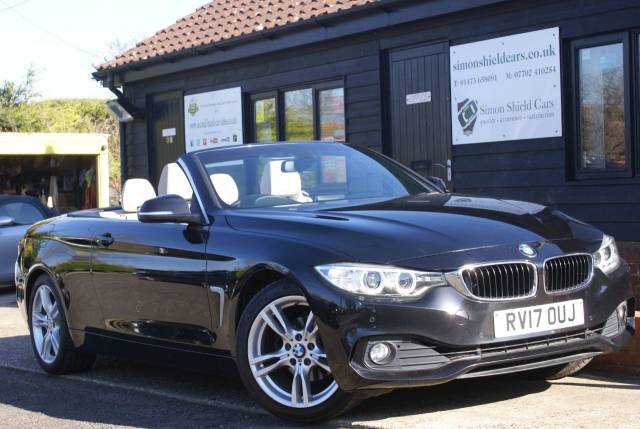 BMW 4 Series 2.0 420i SE 2dr Auto [Business Media] Convertible Petrol Black Metallic