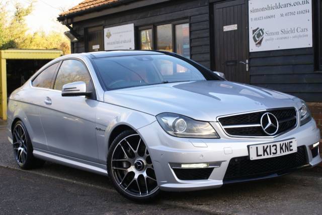 Mercedes-Benz C Class 6.2 C63 2dr Auto Coupe Petrol Silver Metallic