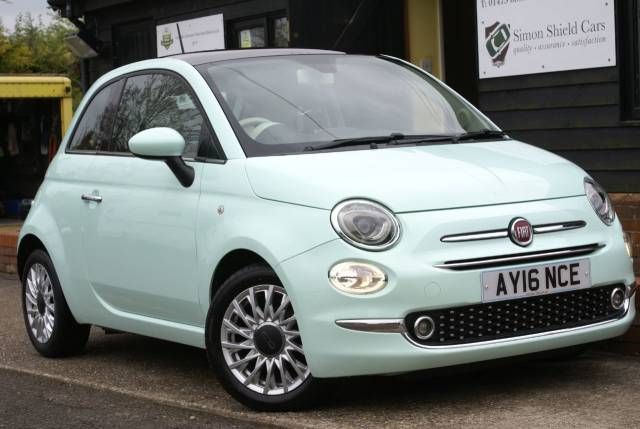 Fiat 500 1.2 Lounge 3dr Hatchback Petrol Smooth Mint Green