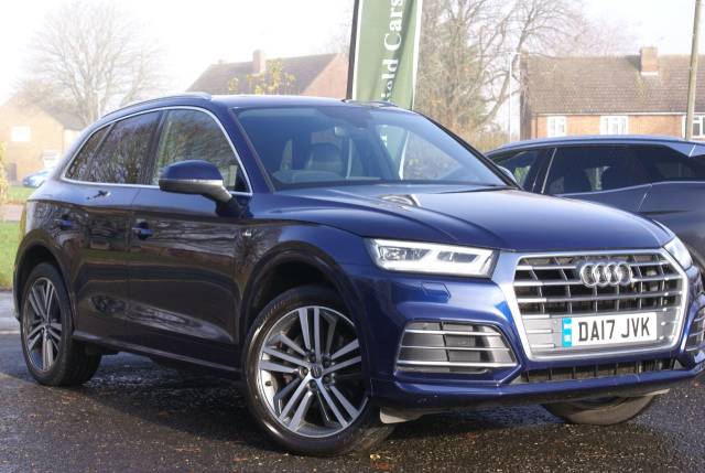 Audi Q5 2.0 TDI Quattro S Line 5dr S Tronic Estate Diesel Navarra Blue Metallic
