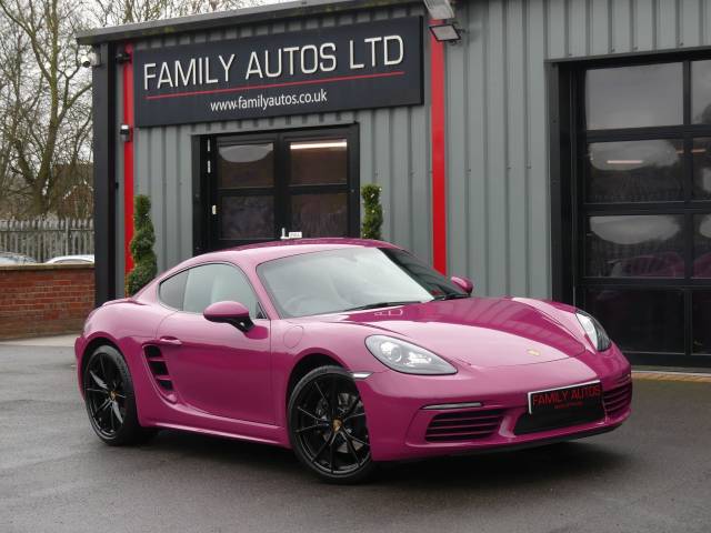 Porsche 718 Cayman 2.0 2dr PDK Coupe Petrol PINK