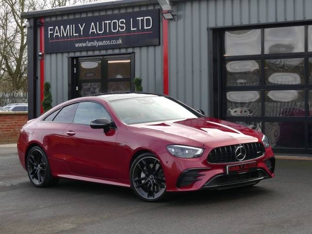 Mercedes-Benz E Class 3.0 E53 4Matic+ Night Ed Premium Plus 2dr TCT Coupe Petrol RED
