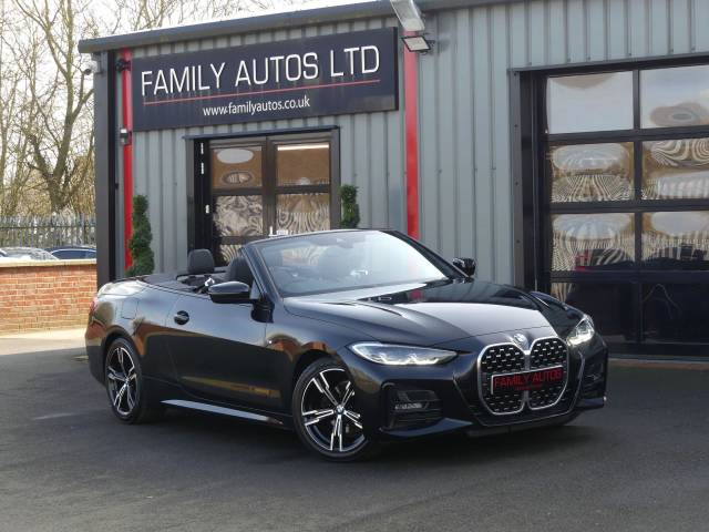 BMW 4 Series 2.0 420i M Sport 2dr Step Auto Convertible Petrol BLACK
