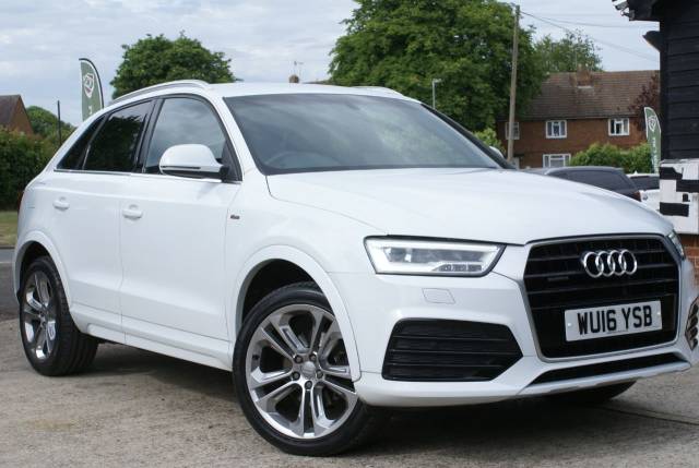 Audi Q3 2.0 TDI [184] Quattro S Line Plus 5dr S Tronic Estate Diesel Glacier White